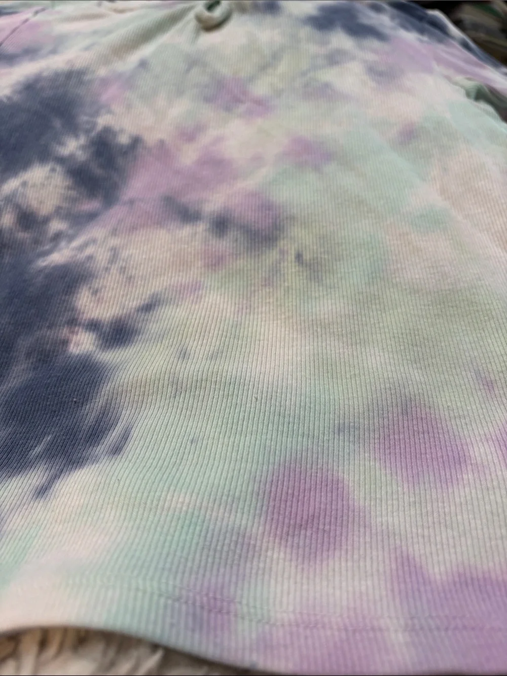 Justice Pastel Tie-Dye Keyhole Tee - Mint, Lavender, Navy